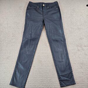 Chicos Womens 0R/4R Dark Gray Straight Legged Flat Front Modal/Poly Blend‎ Pants